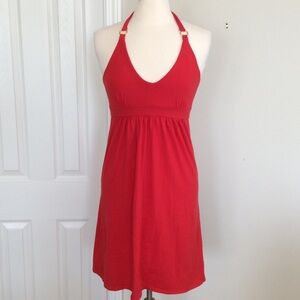 Victoria's Secret Red Halter Dress